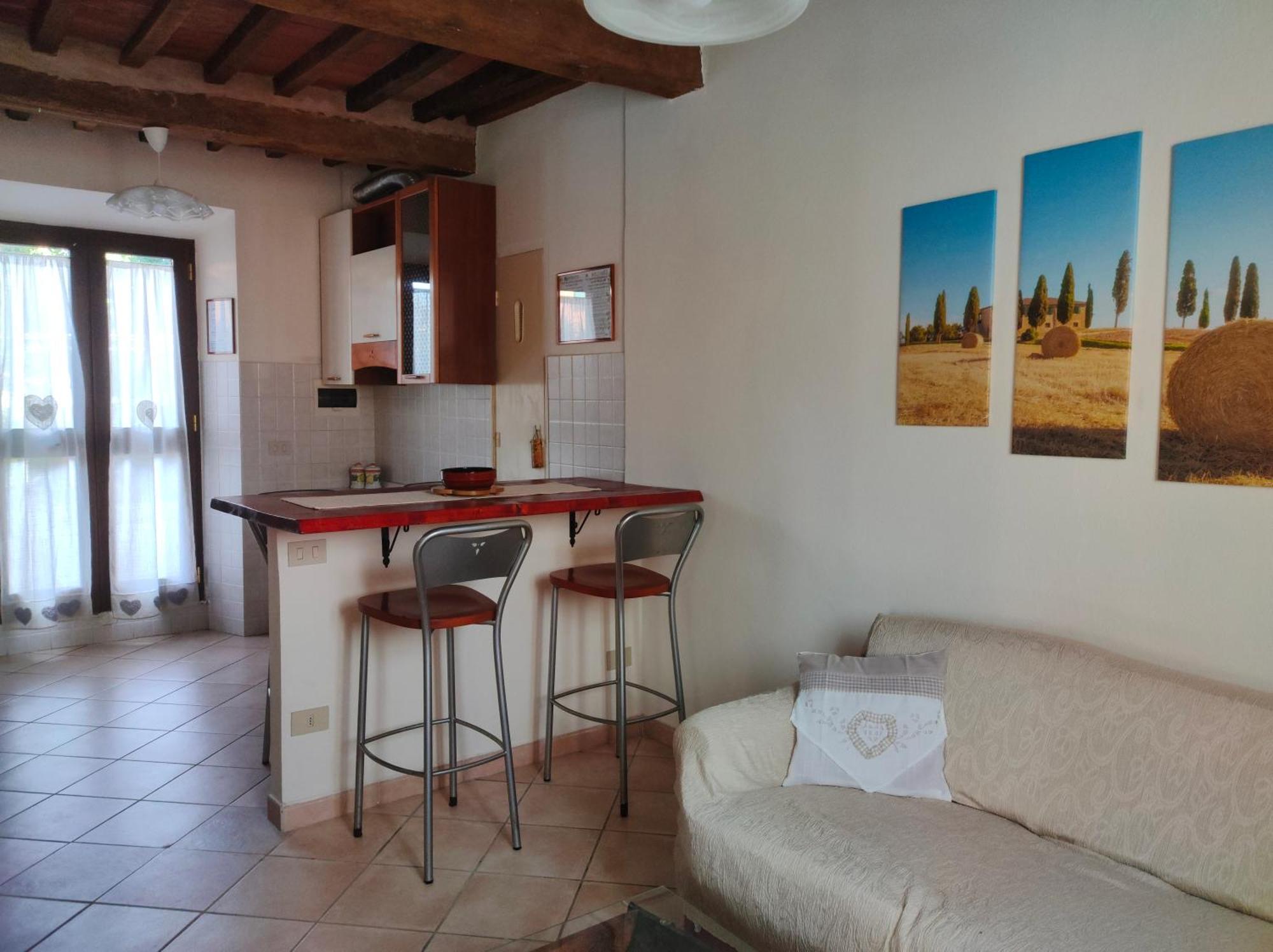 La Casina Di Colle - Appartamento Rustico Sulle Colline Di Pisa Casciana Terme Luaran gambar